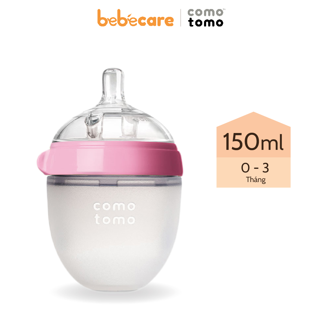 Bình sữa Comotomo Hồng 150ml (0-3 tháng)-01